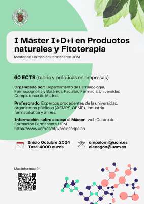 Ya está en marcha el Máster Propio de I+D+i en Productos Naturales y Fitoterapia